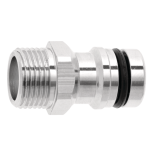 GEKA plus male plug- half inch